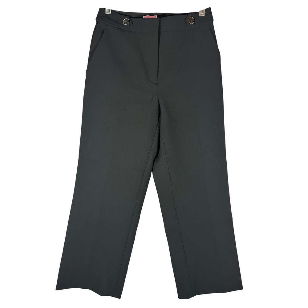 Kate Spade New‎ York Black Sailor Button Straight Leg Dress Pants Sz 4 NJM00203